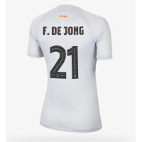 Barcelona Frenkie de Jong #21 Fotballklær Tredjedrakt Dame 2022-23 Kortermet